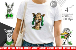St Paddys Zany Zoo Animals Sublimation Product Image 1