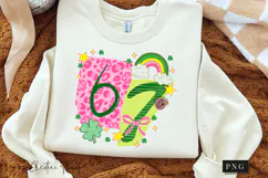 Preppy Ransom Lucky 67 PNG | St Patrick's Day Png Product Image 3