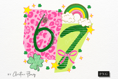 Preppy Ransom Lucky 67 PNG | St Patrick's Day Png Product Image 5