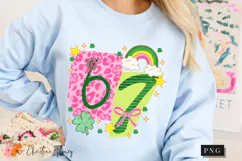 Preppy Ransom Lucky 67 PNG | St Patrick's Day Png Product Image 9