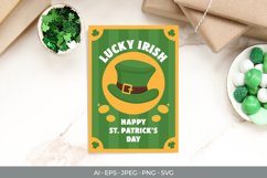 Lucky Irish with Leprechaun's Hat for St. Patrick's Day Card Product Image 1