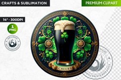 Rounded St Patrick&#039;s Day Clipart, Saint patrick PNG Product Image 1