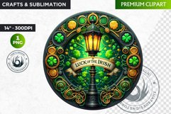 Rounded St Patrick&#039;s Day Clipart, Saint patrick PNG Product Image 1