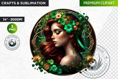Rounded St Patrick&#039;s Day Clipart, Saint patrick PNG Product Image 1