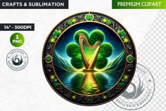 Rounded St Patrick&#039;s Day Clipart, Saint patrick PNG Product Image 1