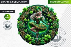 Rounded St Patrick&#039;s Day Clipart, Saint patrick PNG Product Image 1
