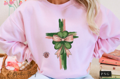 Brushstroke Cross Shamrock PNG | Christian Png Sublimation Product Image 10