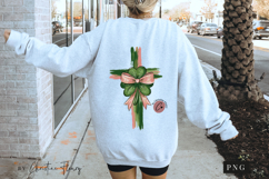 Brushstroke Cross Shamrock PNG | Christian Png Sublimation Product Image 5
