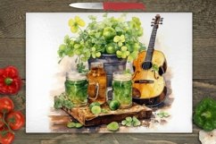 St Patrick Cutting Board Png, Cutting Board Sublimation, Kitchen Png, Rectangular Design Png