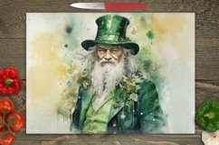 St Patrick Cutting Board Png, Cutting Board Sublimation, Kitchen Png, Rectangular Design Png