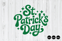 Happy St. Patrick's Day SVG, Shamrock SVG Product Image 1