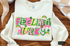 Preppy Ransom Feeling Lucky PNG | St Patrick's Day PNG Product Image 3