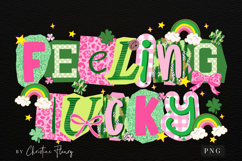Preppy Ransom Feeling Lucky PNG | St Patrick's Day PNG Product Image 4