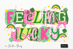 Preppy Ransom Feeling Lucky PNG | St Patrick's Day PNG Product Image 5