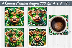 Square Coaster bundle | Funny Cow coaster Product Image 6