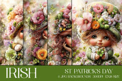 St Patrick's Day Backgrounds, Irish, Card, Garden Flag, s11 Product Image 1