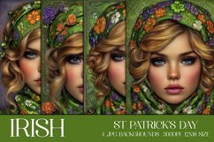 St Patrick's Day Backgrounds, Irish, Card, Garden Flag, s12 Product Image 1