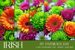 St Patrick's Day Backgrounds, Irish, Card, Garden Flag, s13 Product Image 1