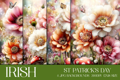 St Patrick's Day Backgrounds, Irish, Card, Garden Flag, s14 Product Image 1