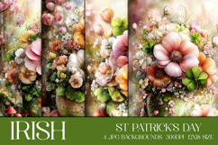 St Patrick's Day Backgrounds, Irish, Card, Garden Flag, s15 Product Image 1