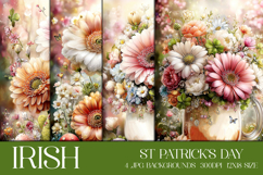 St Patrick's Day Backgrounds, Irish, Card, Garden Flag, s16 Product Image 1
