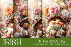 St Patrick's Day Backgrounds, Irish, Card, Garden Flag, s18 Product Image 1