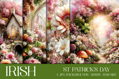 St Patrick's Day Backgrounds, Irish, Card, Garden Flag, s2 Product Image 1