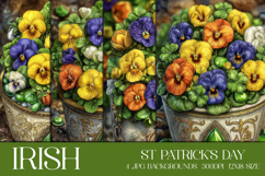 St Patrick's Day Backgrounds, Irish, Card, Garden Flag, s30 Product Image 1