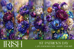 St Patrick's Day Backgrounds, Irish, Card, Garden Flag, s34 Product Image 1