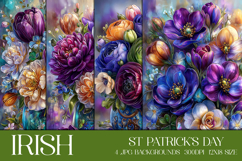 St Patrick's Day Backgrounds, Irish, Card, Garden Flag, s35 Product Image 1