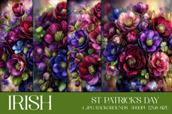 St Patrick's Day Backgrounds, Irish, Card, Garden Flag, s36 Product Image 1