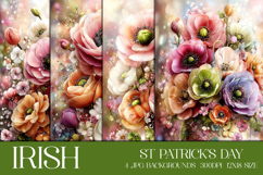 St Patrick's Day Backgrounds, Irish, Card, Garden Flag, s46 Product Image 1