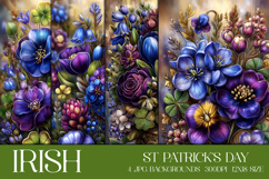 St Patrick's Day Backgrounds, Irish, Card, Garden Flag, s49 Product Image 1
