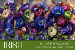 St Patrick's Day Backgrounds, Irish, Card, Garden Flag, s50 Product Image 1