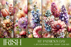 St Patrick's Day Backgrounds, Irish, Card, Garden Flag, s51 Product Image 1