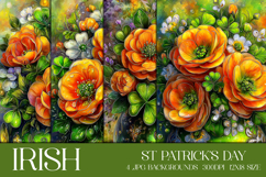 St Patrick's Day Backgrounds, Irish, Card, Garden Flag, s68 Product Image 1