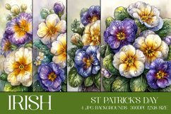 St Patrick's Day Backgrounds, Irish, Card, Garden Flag, s70 Product Image 1