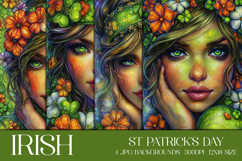 St Patrick's Day Backgrounds, Irish, Card, Garden Flag, s8 Product Image 1