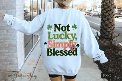 Not Lucky Simply Blessed PNG | St Patricks Day Png Product Image 5