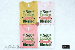Not Lucky Simply Blessed PNG | St Patricks Day Png Product Image 6