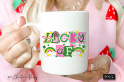 Preppy Ransom Lucky AF PNG | St Patrick's Day PNG Product Image 2
