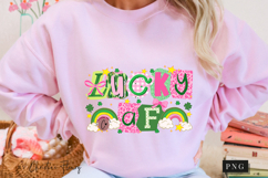 Preppy Ransom Lucky AF PNG | St Patrick's Day PNG Product Image 11