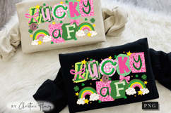 Preppy Ransom Lucky AF PNG | St Patrick's Day PNG Product Image 12