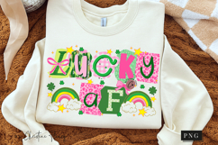Preppy Ransom Lucky AF PNG | St Patrick's Day PNG Product Image 3