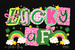 Preppy Ransom Lucky AF PNG | St Patrick's Day PNG Product Image 4
