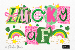 Preppy Ransom Lucky AF PNG | St Patrick's Day PNG Product Image 5