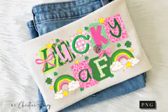 Preppy Ransom Lucky AF PNG | St Patrick's Day PNG Product Image 10