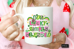 Not Lucky SImply Blessed PNG | St Patrick's Day PNG Product Image 2