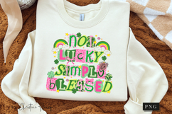 Not Lucky SImply Blessed PNG | St Patrick's Day PNG Product Image 3