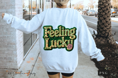 Rhinestone Feeling Lucky PNG | St Patrick's Day Png Product Image 6
